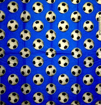 023 Sport: Fußball - 4-ply (blue) - ppd - Sniff - Handkerchief